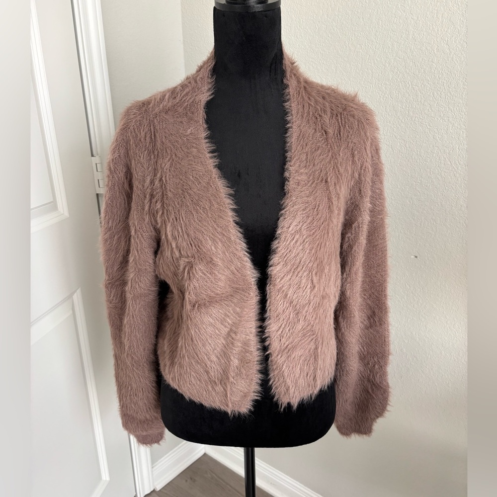 Gentle Fawn‎ Katherine Fuzzy Knit Cardigan in the color Fawn Size Medium